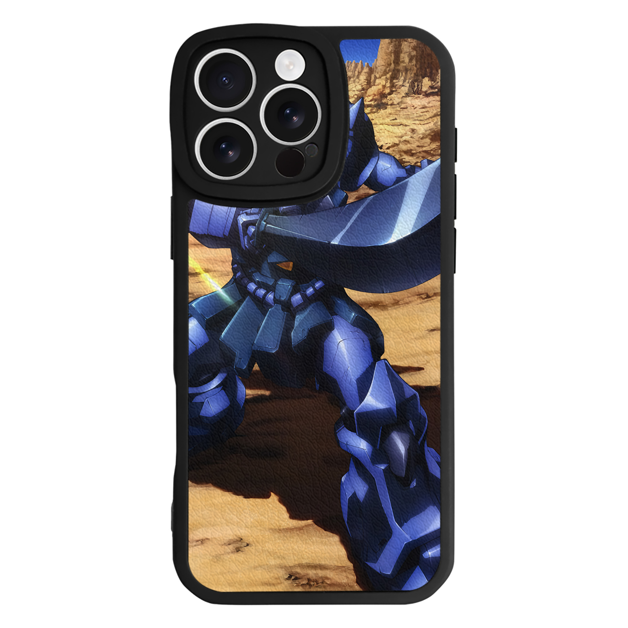 （画像用） 機動戦士ガンダム Mobile Suit Gundam 【iPhone 16シリーズ対応】シリコンスマホケース（レザー調） 材質：シリコン
